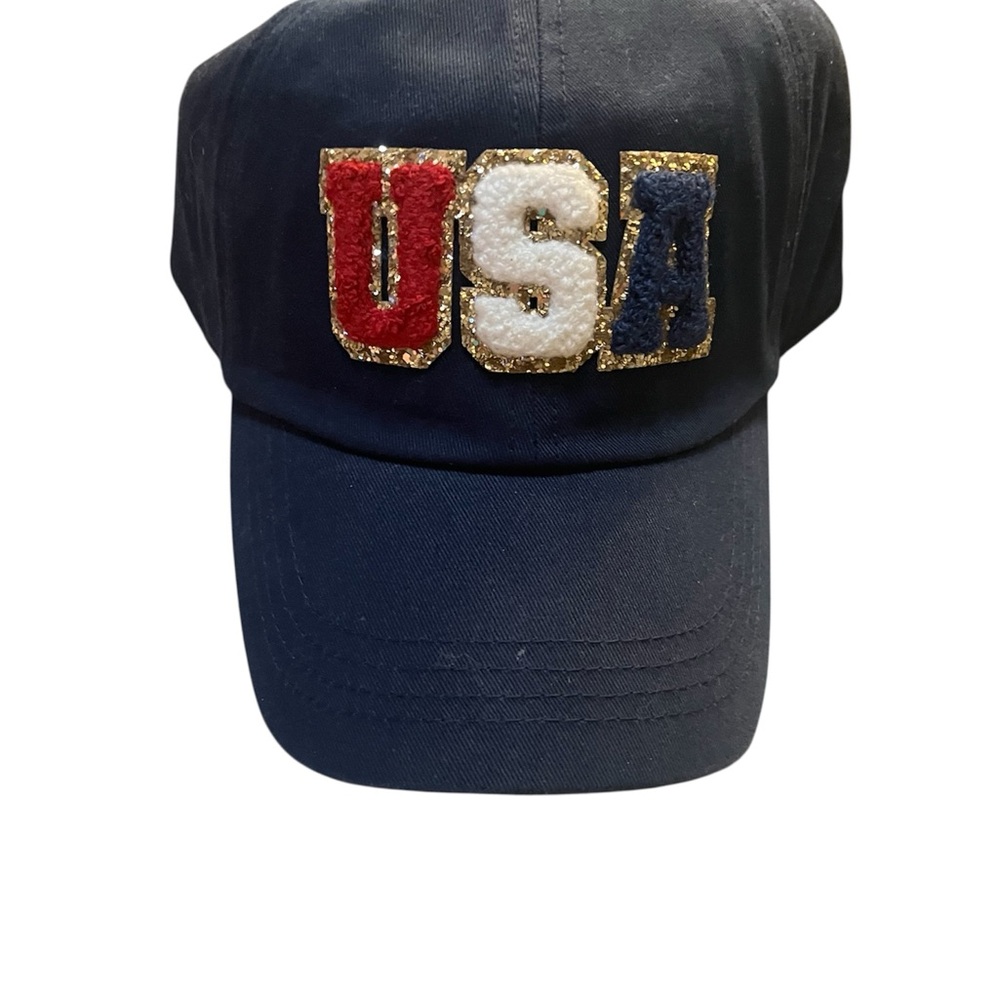 USA Embellished Navy Baseball Cap